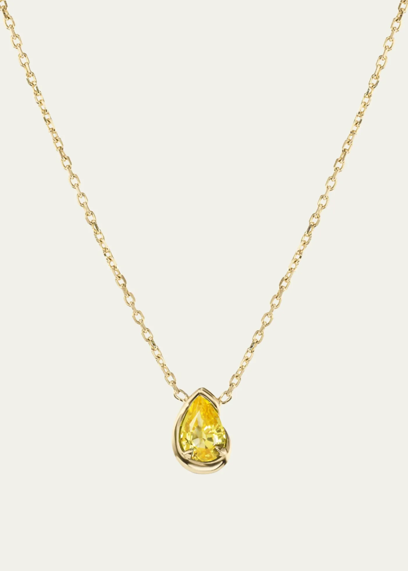 AaryahBB Thelma Yellow Sapphire Necklace