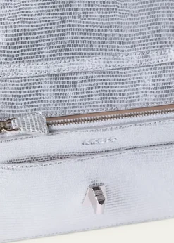 AkrisAnouk Lizard-Print Clutch Bag w/ Chain