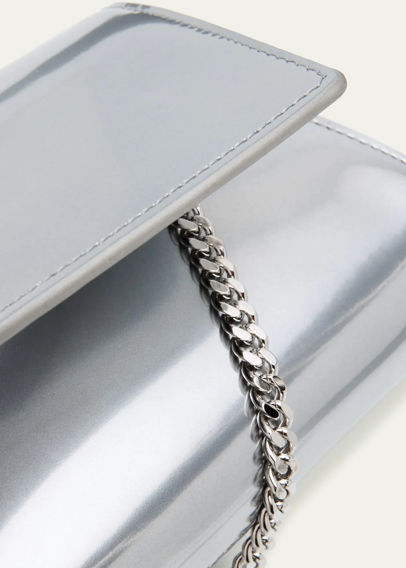 AkrisAnouk Small Metallic Leather Clutch Bag