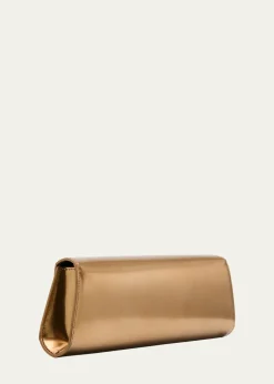 AkrisAnouk Small Metallic Leather Clutch Bag