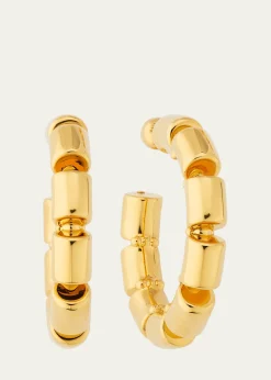 ALAIAGoldtone Coil Hoop Earrings