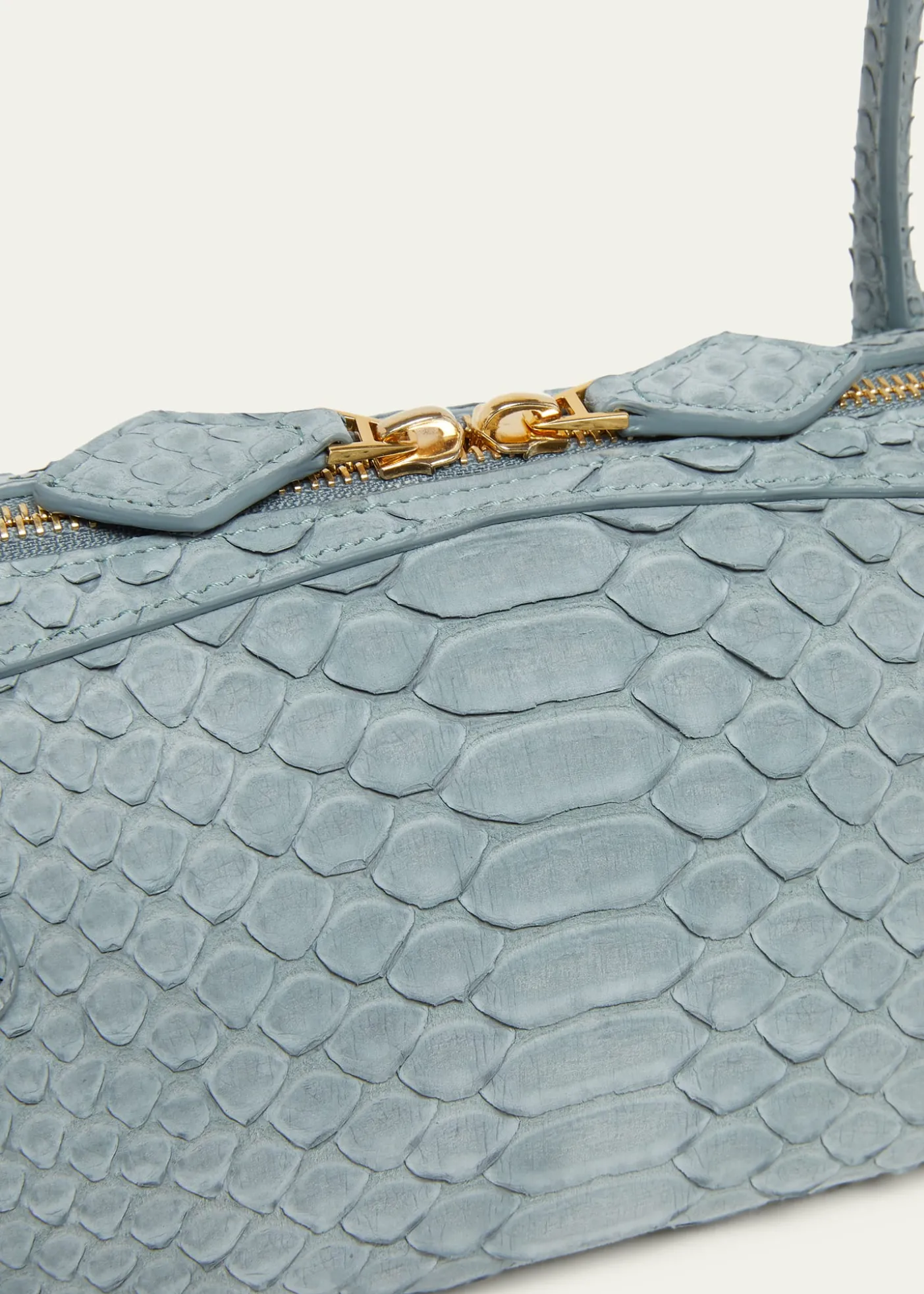 ALAIALe Teckel Medium Snakeskin Shoulder Bag