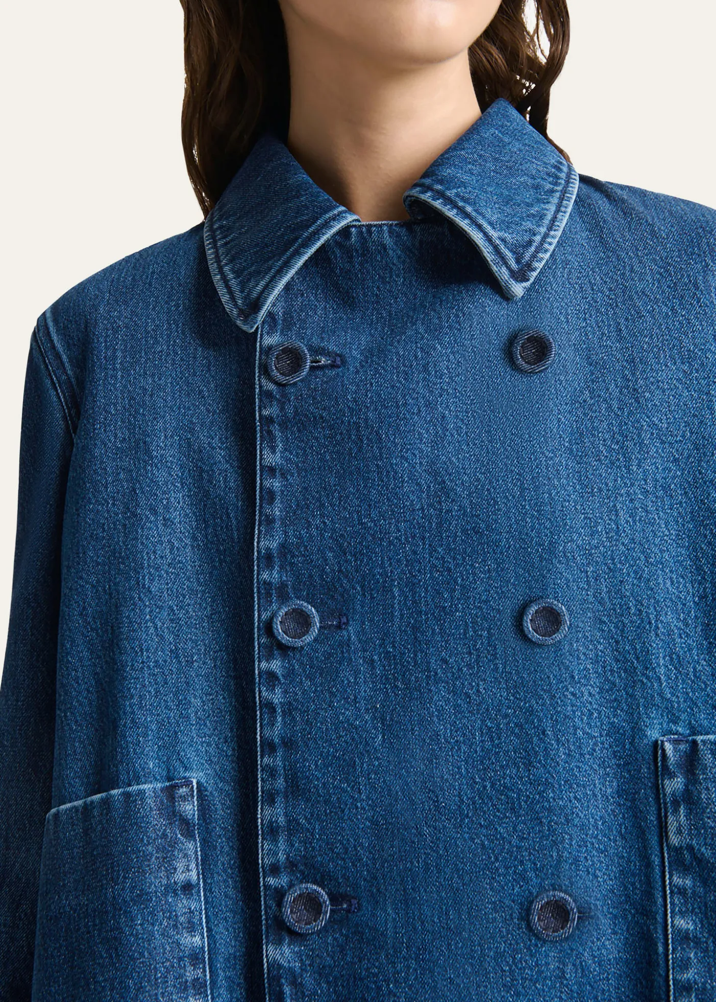 AltuzarraHayden Denim Double-Breasted Jacket