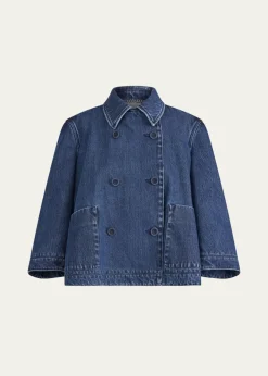 AltuzarraHayden Denim Double-Breasted Jacket