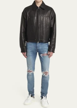AmiriMen's MA Quad Leather Work Jacket