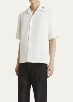 AmiriMen's Brushed Polyester Camp Shirt