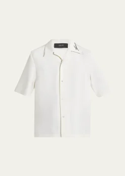 AmiriMen's Brushed Polyester Camp Shirt