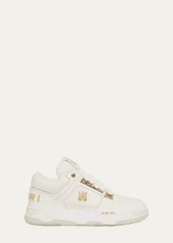 AmiriMen's MA-1 Leather High-Top Sneakers