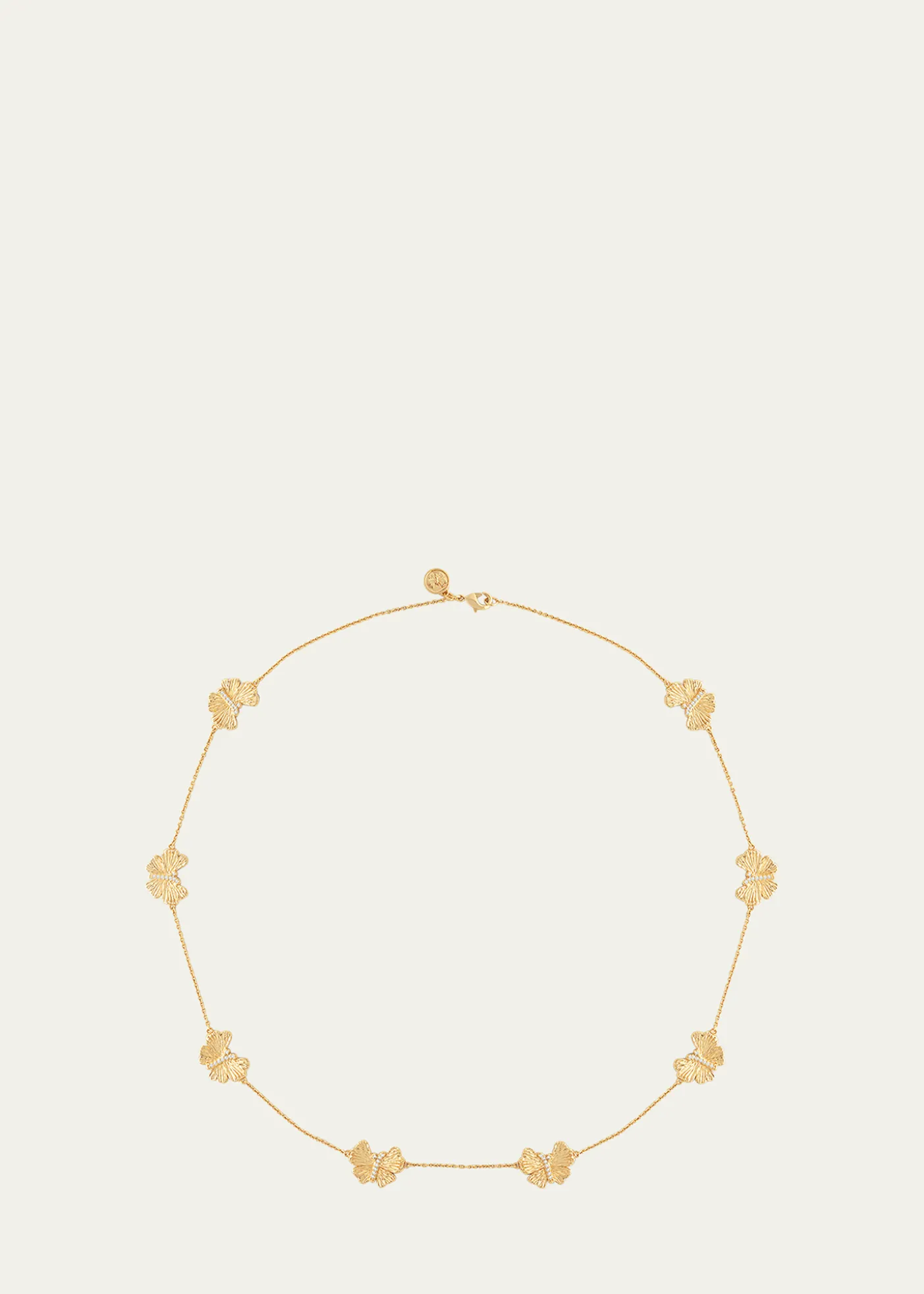Anabel Aram JewelryButterfly Gold Station Necklace