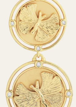 Anabel Aram JewelryButterfly Coin Drop Earrings