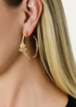 Anabel Aram JewelryGinkgo Hoop Earrings