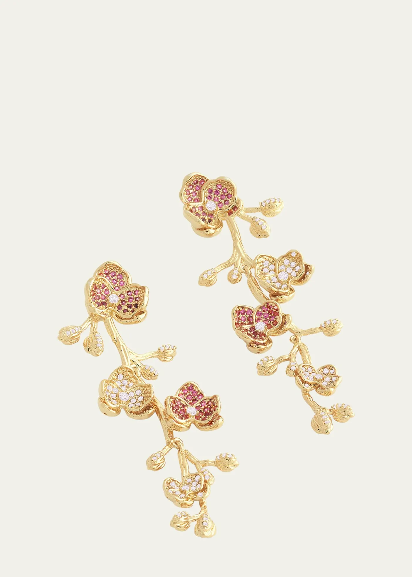 Anabel Aram JewelryOrchid Pave Dangle Earrings