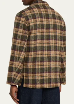 Anderson & SheppardMen's Woollen Tartan Overshirt