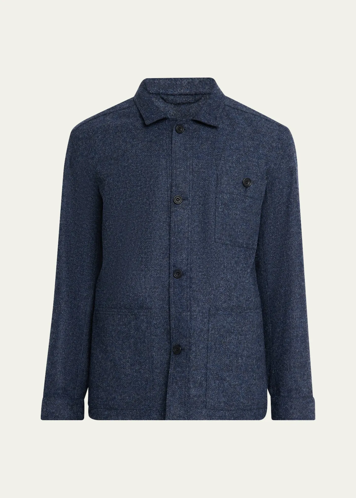 Anderson & SheppardMen's Wool Patch-Pocket Shirt Jacket