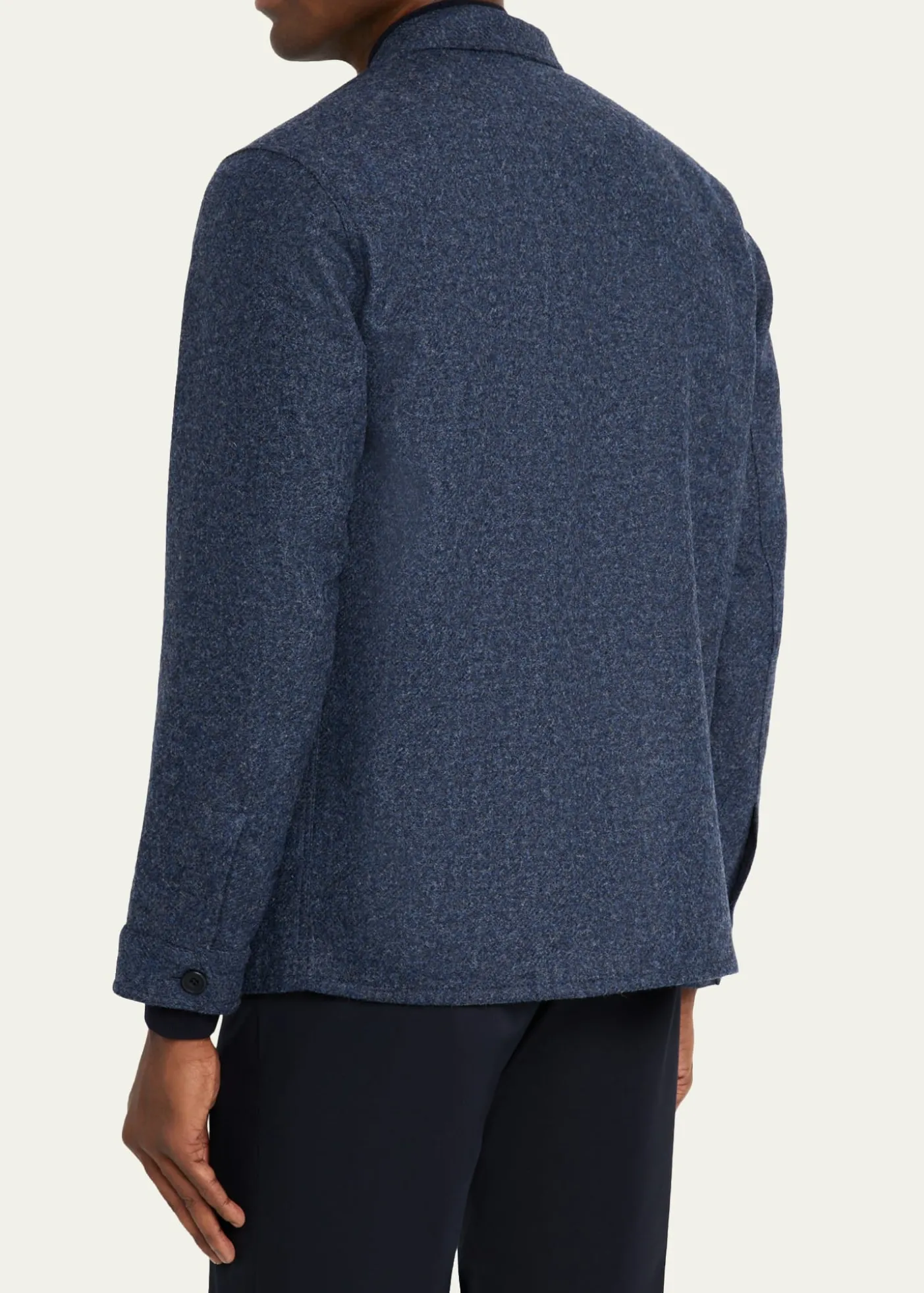 Anderson & SheppardMen's Wool Patch-Pocket Shirt Jacket