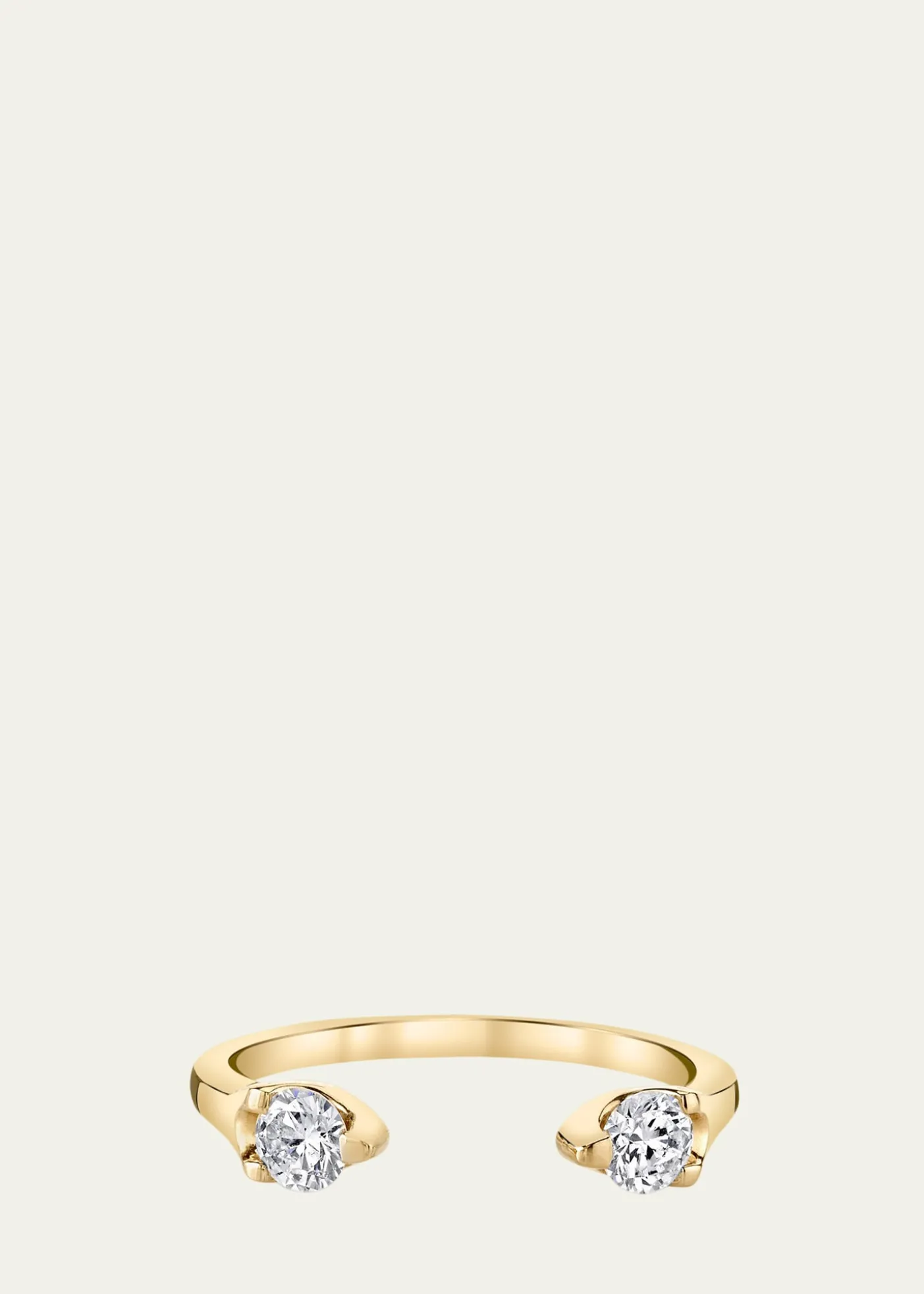 Anita Ko18K Yellow Gold Orbit Split Diamond Ring