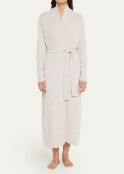 Arlotta CashmereBraided-Knit Cashmere Wrap Robe