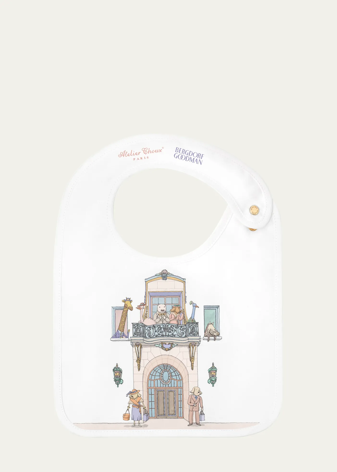 Atelier ChouxKid's Custom Swaddle and Satin Bib Set