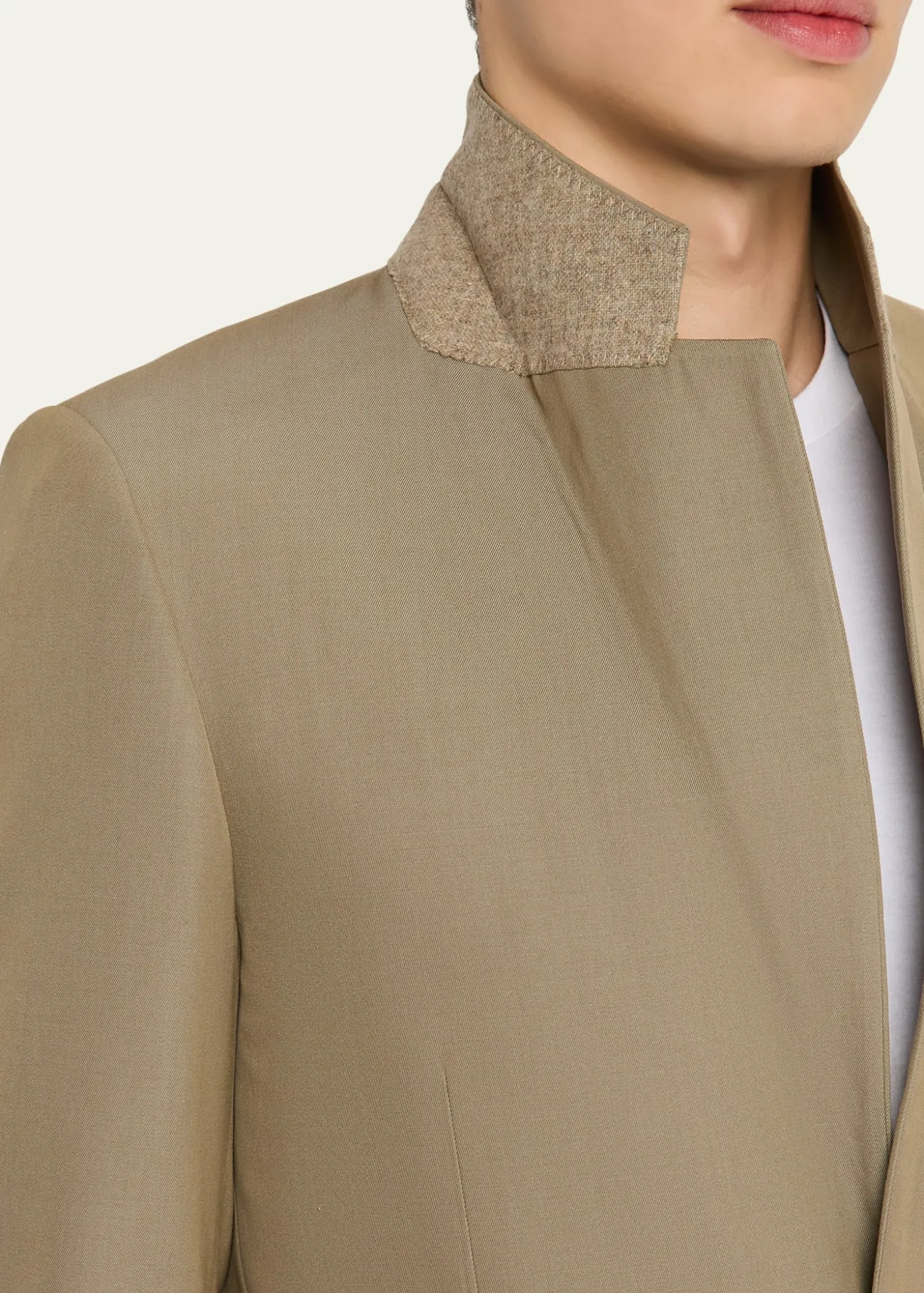 AURALEEMen's Single-Breasted Wool Blazer