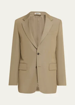 AURALEEMen's Single-Breasted Wool Blazer