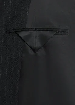 AURALEEMen's Wool Hairline Stripe Two-Button Sport Coat