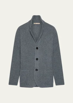 BaldassariMen's Brenta Slim Wool Knit Swacket