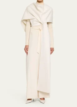 BalenciagaCashmere Scarf Coat