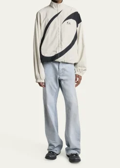 BalenciagaMen's Hamptons Calfskin Low-Top Sneakers