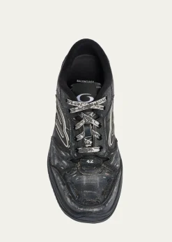 BalenciagaMen's Hamptons Calfskin Low-Top Sneakers