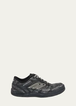 BalenciagaMen's Hamptons Calfskin Low-Top Sneakers