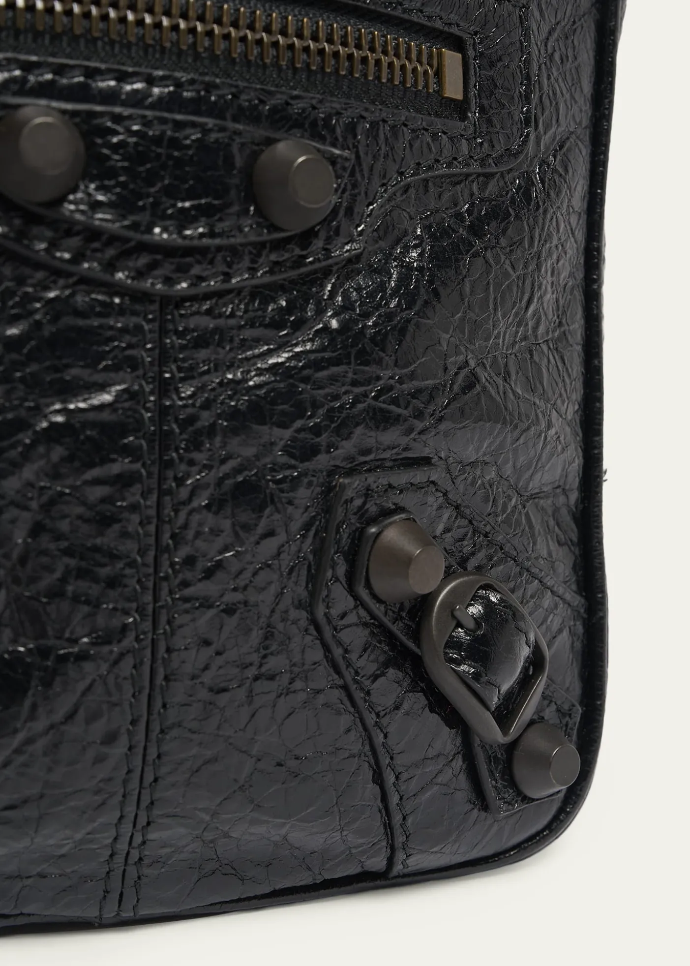 BalenciagaMen's Le City Leather Crossbody Bag