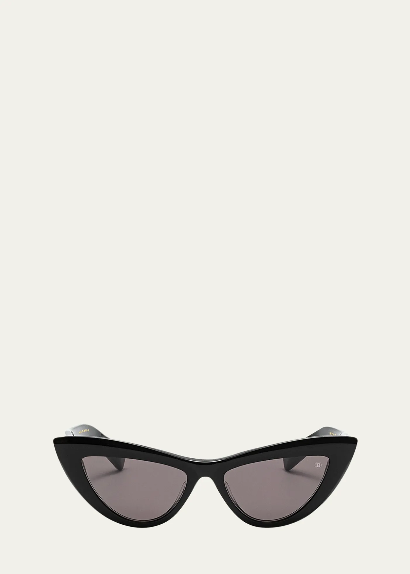 BalmainMonogram Acetate & Titanium Cat-Eye Sunglasses