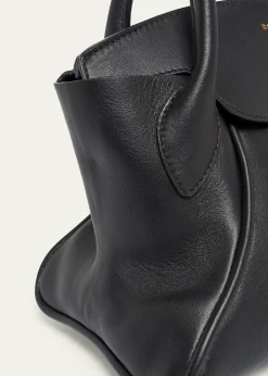 BalmainPulse Leather Top-Handle Bag