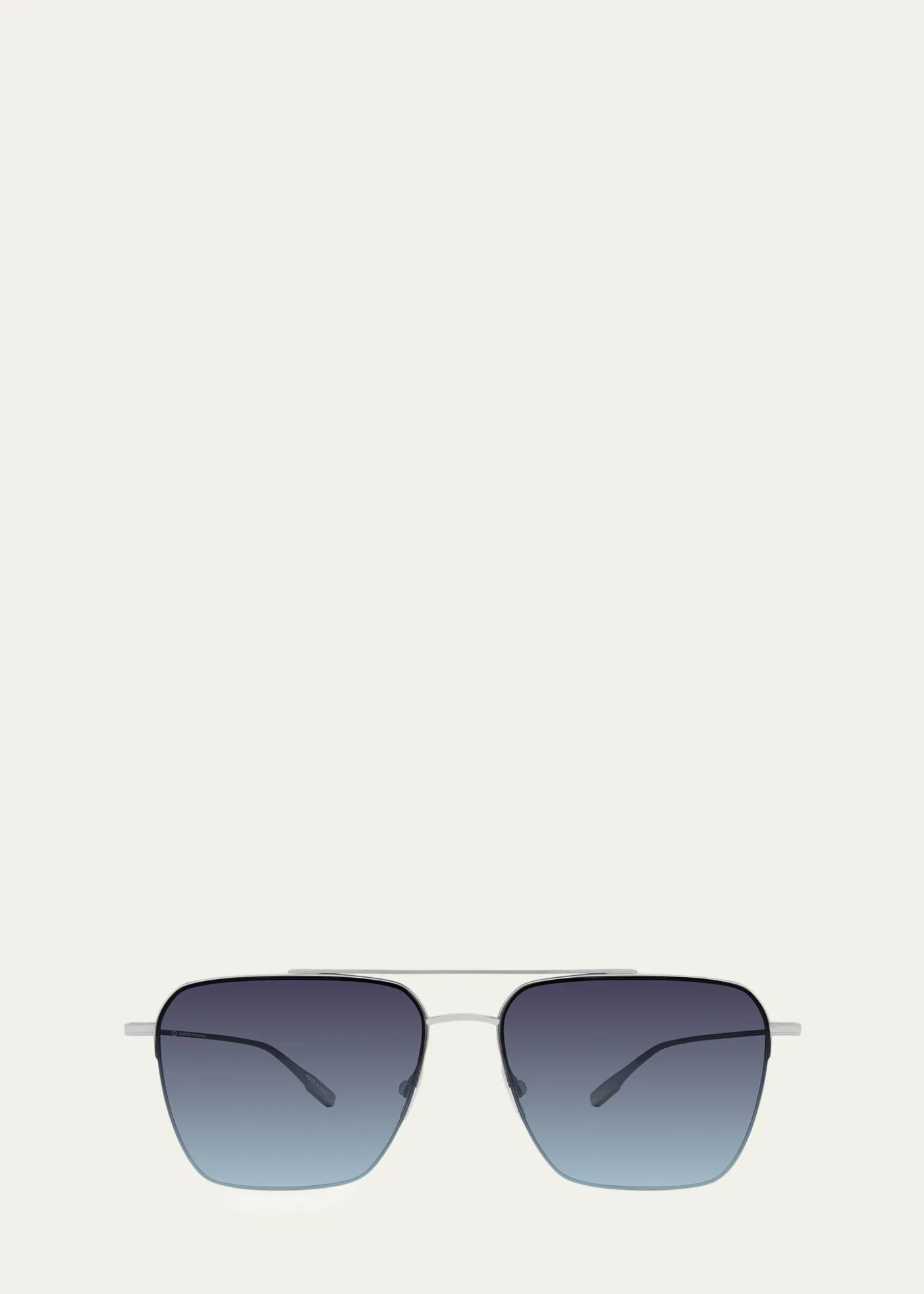 Barton PerreiraMen's Armstrong Titanium Aviator Sunglasses
