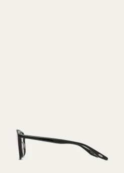 Barton PerreiraMen's Double-Bridge Acetate Aviator Sunglasses