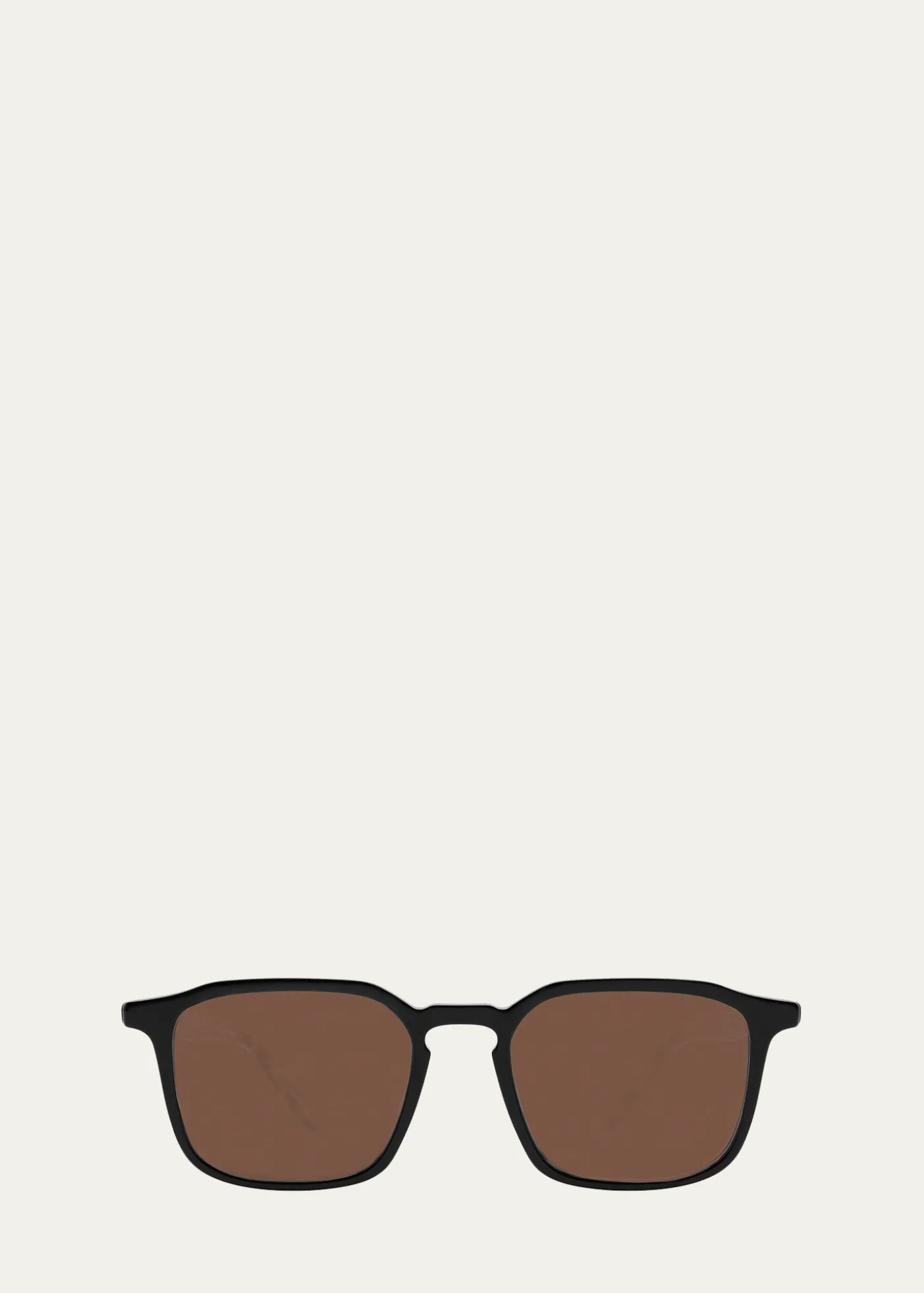 Barton PerreiraMen's Raymond Keyhole-Bridge Acetate Rectangle Sunglasses