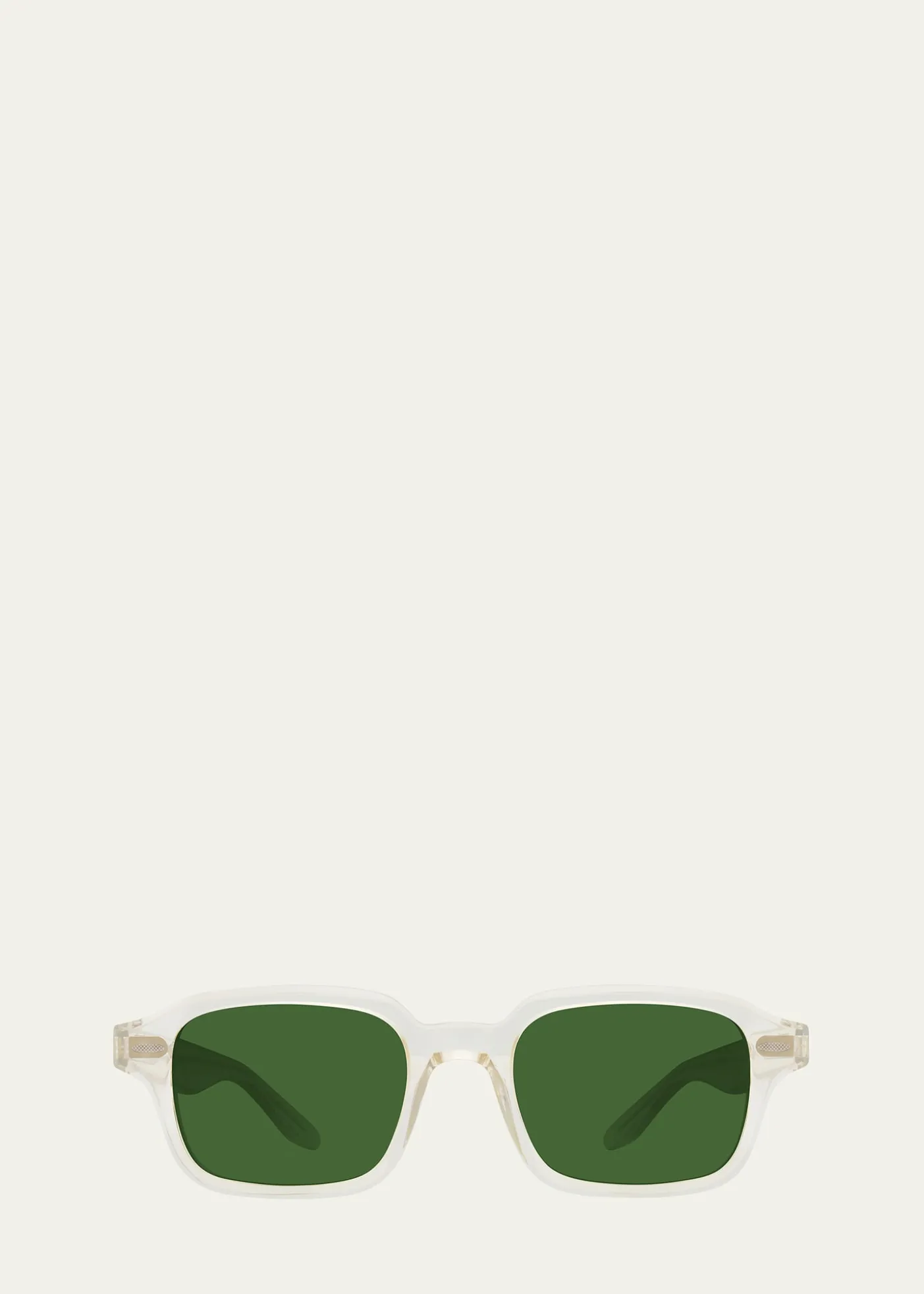 Barton PerreiraMen's Transparent-Acetate Rectangle Sunglasses