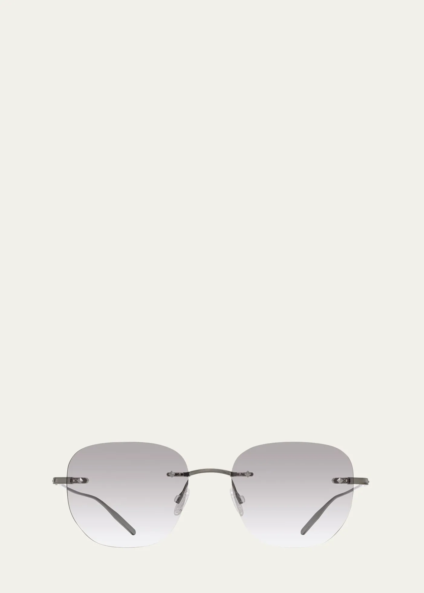 Barton PerreiraMen's Tyrone Titanium Rimless Square Sunglasses