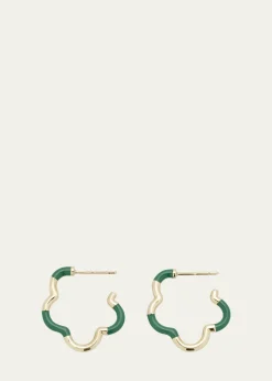 Bea BongiascaEvergreen Enamel Mini Earrings