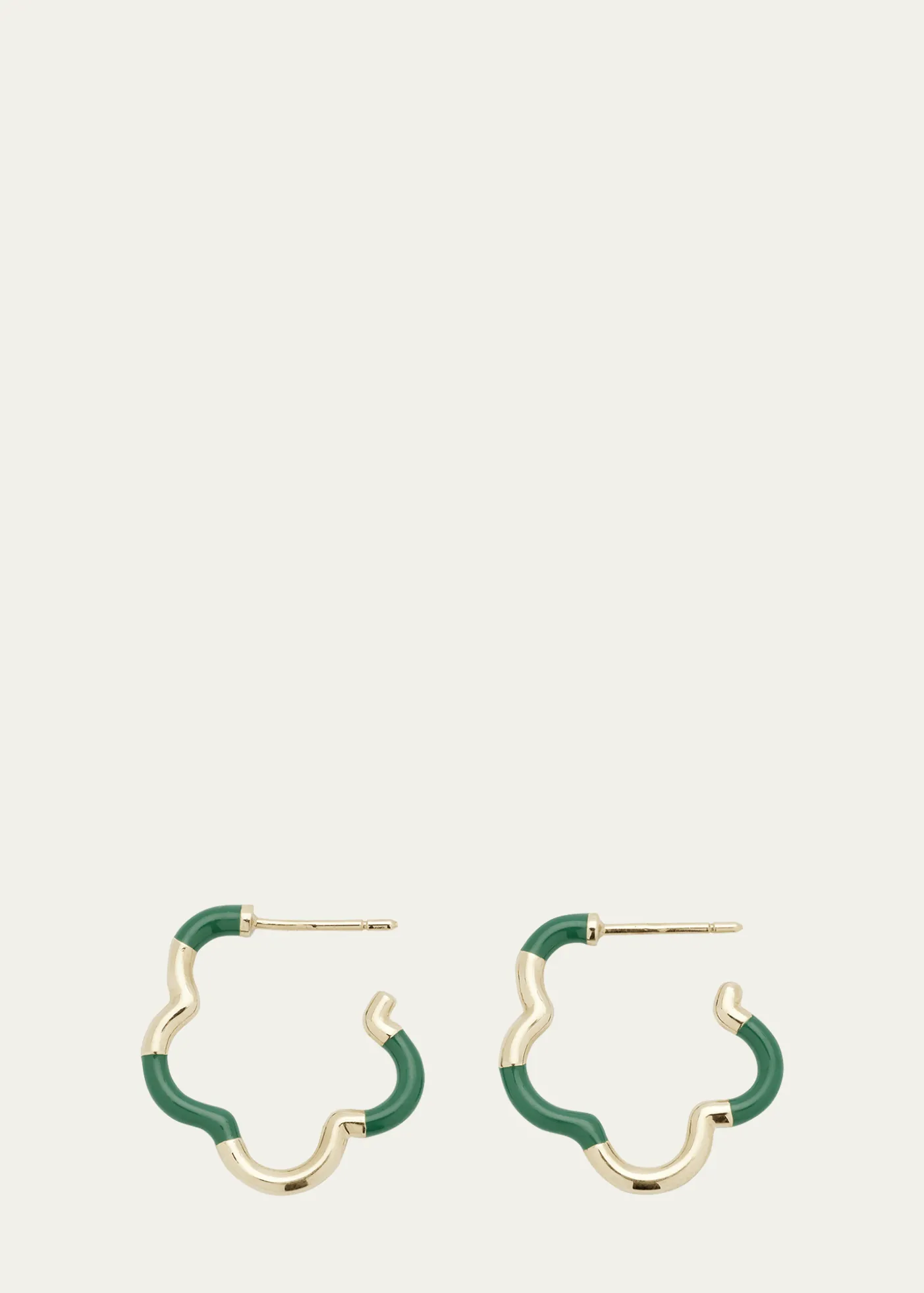 Bea BongiascaEvergreen Enamel Mini Earrings