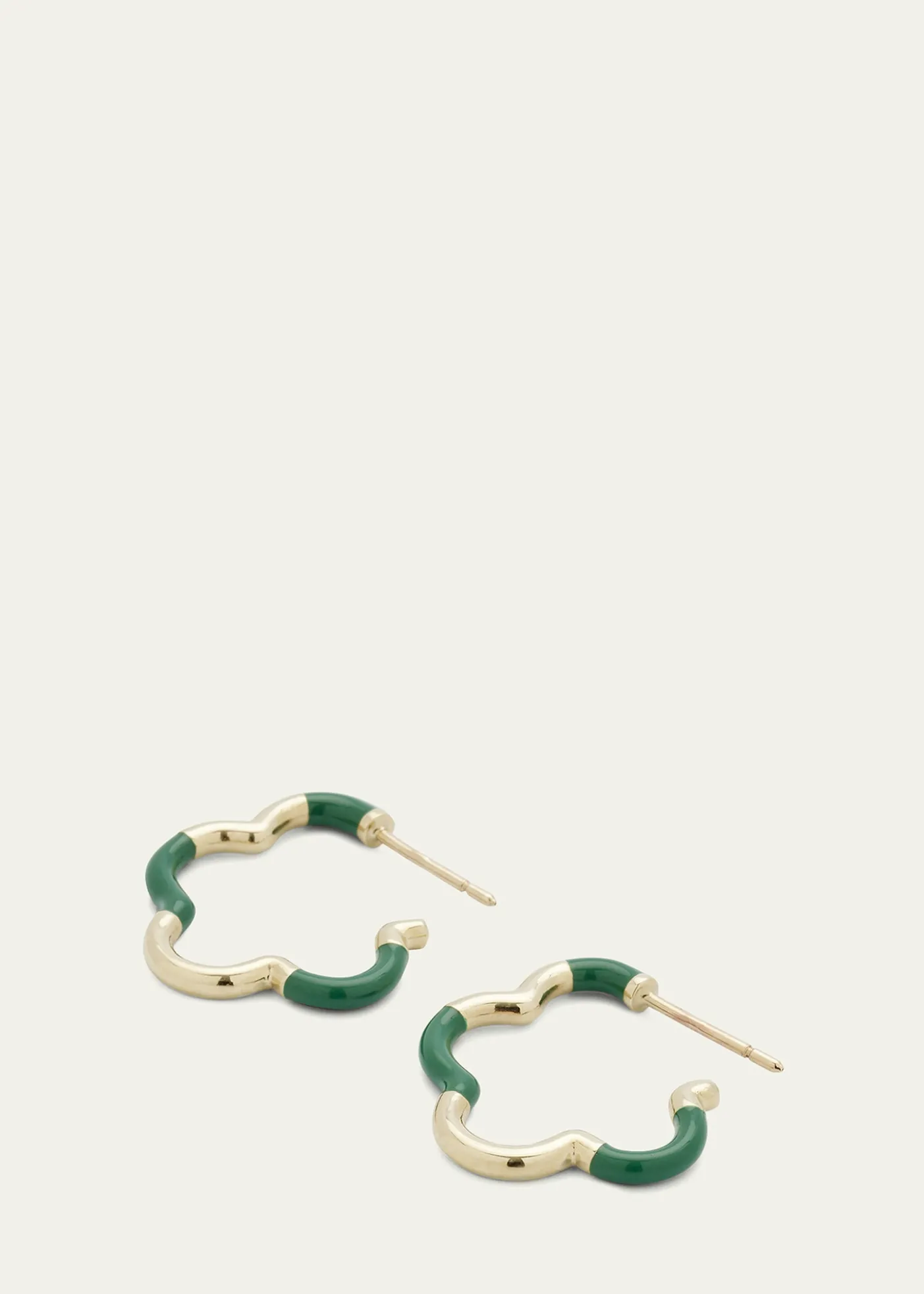 Bea BongiascaEvergreen Enamel Mini Earrings
