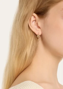 Bea BongiascaMargherita 9K Yellow Gold & Enamel Daisy Earrings