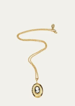 Ben-AmunCameo Lock Pendant Necklace