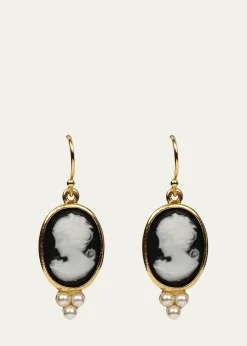 Ben-AmunCameo Pearly Trio Earrings