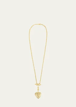 Ben-AmunChain and Heart Locket Necklace
