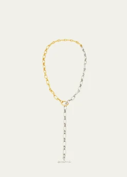 Ben-AmunLong Two-Tone Textured Necklace