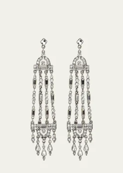 Ben-AmunMulti-Strand Crystal Drop Earrings