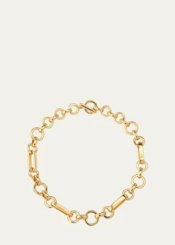 Ben-AmunOlivia Gold Oval Chain Link Necklace