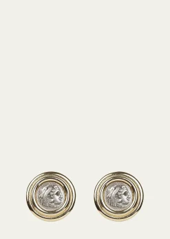 Ben-AmunRoman Coin Clip Earrings