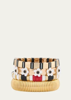 Ben-AmunThe Paris Stack Cobra Bracelets, Set of 4